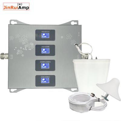 China 900 1800 2100 MHz Mobile Phone Signal Repeater Quad Band 2G 3G 4G 4 Band 210*190*30mm Signal Booster 850 for sale