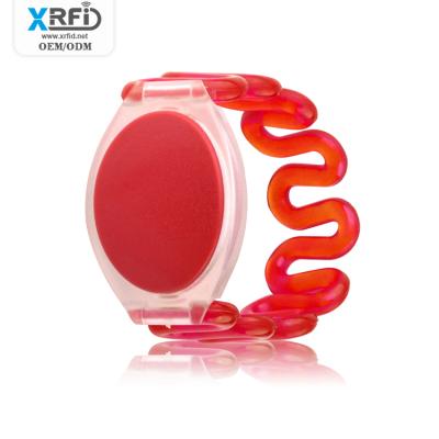 China Waterproof / Waterproof 125KHZ RFID Wristband For Kids Chirldren RFID Watch Plastic Wristband For Locker Lock for sale