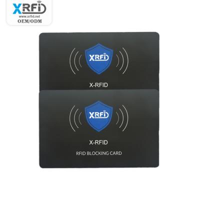 China Factory price rfid credit card protector blocker waterproof / waterproof rfid anti skimming signal blocking card for sale