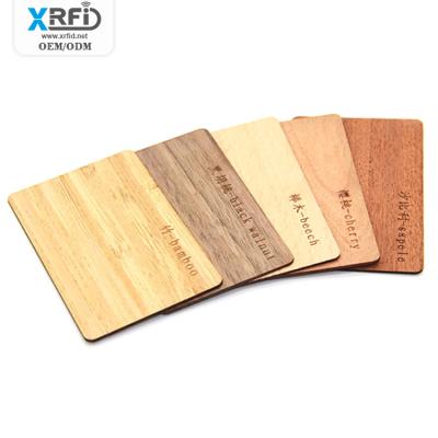 China Custom Customizable Rfid Card 2 Chips Eco 213 Logo Buisness Design Smart Nfc Cards Waterproof/Waterproof Wooden Wooden Business Cards for sale