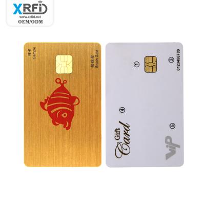 China Credit Card Contact Chip Proximity RFID Contact Smart IC Card RFID Plastic Contact Chip Card Waterproof/Waterproof Whole Size Sale for sale