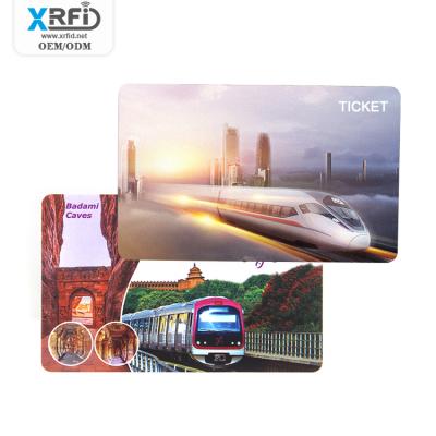 China /Waterproof public transport custom printed card rewritable nfc contactless rfid smart card rewritable advertising hardback public transport card in low cost access public transport for sale