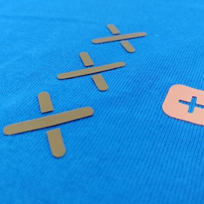 China Sustainable Symbol Silicone Heat Transfer Label For Clothes for sale