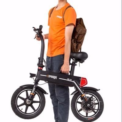 China Aluminum Alloy Li-ion Battery Rechargeable Foldable Electric Bicycle Portable Ebike 14 Inch Tire Lightweight Frame for sale