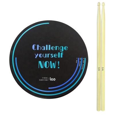 China 12 Inch Quiet Foam Rubber Feel Real Quiet Practice Drum Pad Rubber Foam for sale