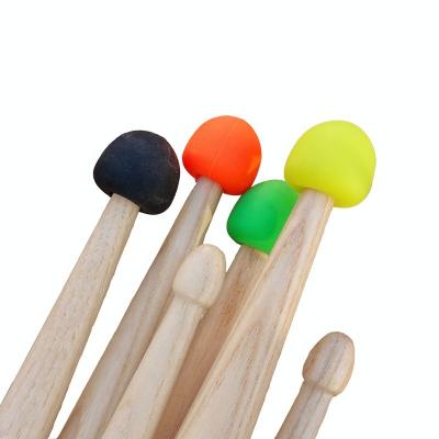 China Colorful Nylon Rubber Drumstick 7A Practice Tips For 7A / 5A / 5B for sale