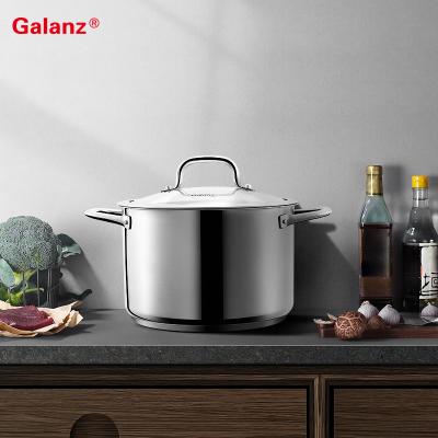 China Large premium quality stainless steel primary color cookware soup pot viable for sale