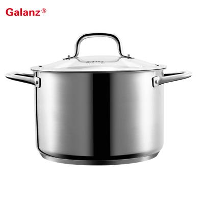 China Sustainable Professional Manufacturer Large Commercial Stainless Steel Soup Pot High Quality for sale