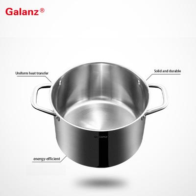 China Sustainable China Manufacturer High Quality Large Stainless Steel Covered Stock Pot for sale