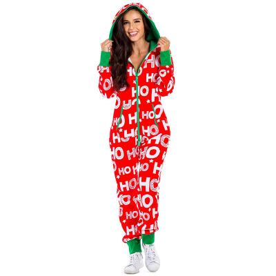 China Hot Sales Christmas Sleepwear QUICK DRY Warm Pajamas Set Winter Overalls Women for sale