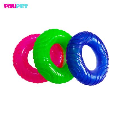 China Custom Stocked Dog Chew Toy Cotton Rope Squeaky Dog Toy TPR Toy for sale