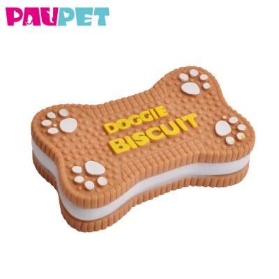 China Viable Other Pet Products Toys Dog Accessories Vinyl Cookies Toys Custom Made for sale