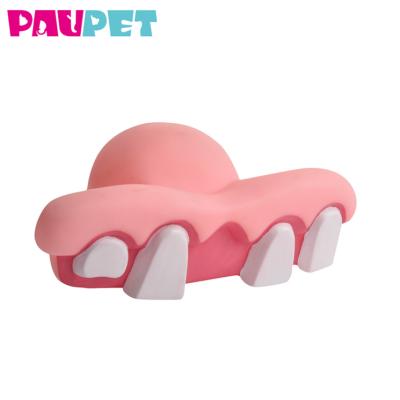 China Sustainable Pet Supplies Pet Toys Denture Dogs Innovative Products Sofubi Vinyl Toys for sale