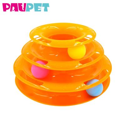 China Cat Tracks Cat Toy viable - levels of interactive play fun - circle track with moving balls satisfies the hunt for sale