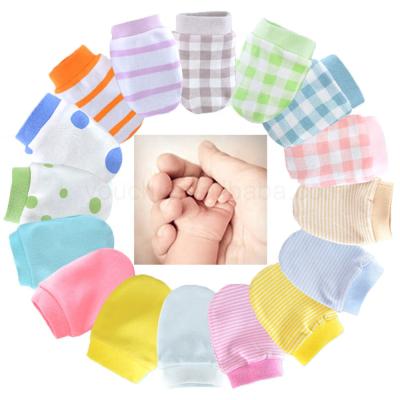 China Avoid Scratch Baby Teether Mittens 100% Newborn Gloves and Warm Winter Mittens Organic Cotton Gloves Baby Scratch Hand Gloves Eco-Friendly for sale