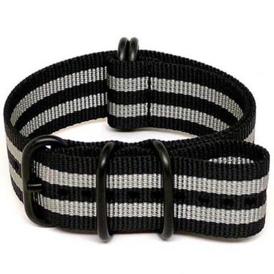 China Watch Accessories Hot Twill Fabric Watch Strap Fashion Nylon Watch Bands With Stainless Steel PVD Buckle for sale