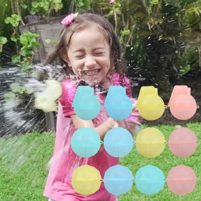 China BAOYU 2022 Hottest Water Fighting Game Reusable Water Balloons Quick Fill Self-Sealing Refillable Silicone Water Balls For Kids Reusable Water Bomb for sale