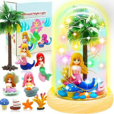 China Modern DIY Mermaid Night Light, Mermaid Gifts Unlock Kit, Create Your Own Little Mermaid Toys for Girls for sale