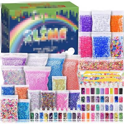 China Glitter Sticks Crystal Clay Set 2019 72 Packs Mud Supplier DIY Making Kit Comes With Foam Balls Fishbowl Beads Glitter Fruit Slice Beads For Kids DIY Toys for sale