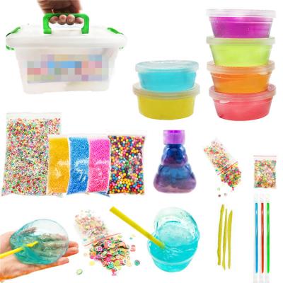 China Glitter Sticks Crystal Clay Set High Quality Slime Factory OEM Amazon Hot Ultimate 6 Color Slime Kit - Supplies & Adds INS For DIY Slime Kit for sale