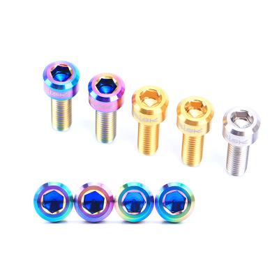 China Other M6*25mm Bike Disc Brake Fixing Bolts Clamp Titanium Alloy MTB Bicycle Screws Crank Locked Bolts for sale