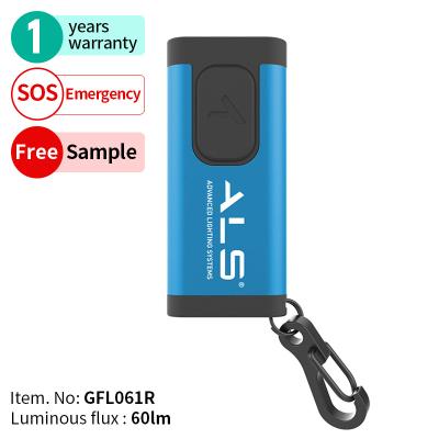 China Free Samples SAL 60lm SOS LED Outdoor Emergency Camping Flashlightshigh End Blue Rechargeable Pocket Flashing Daily Fla for sale