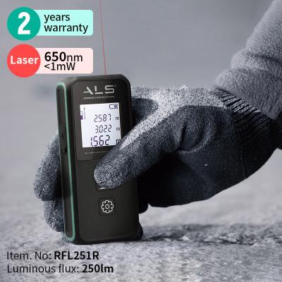 China Lightweight 250lm Rechargeable Work Laser Range Finder With Work Light for sale