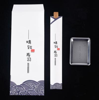 China Disposable Tableware Set Disposable Soy Sauce Dish Sushi Chopsticks Set Combination Custom for sale