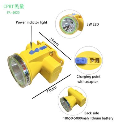 China High new design 3W lithium battery led headlights for bicycle headlight for motorcycle headlight with large capacity battery for sale