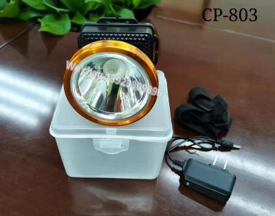 China HOT SELLING HIGH POWER LED RECHARGEABLE WATERPROOF HEADLIGHT camping HEADLAMP WITH 18650 LITHIUM BATTERY CP-803 for sale