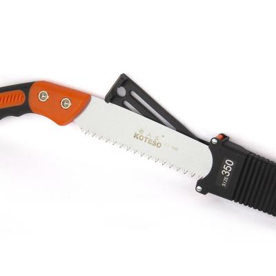 China Universal Outdoor Wood Hand Saw Curved Blade Razor Teeth Trimming Hand Saw for sale