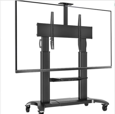 China NB: CF100 60-100inch LED Aluminum Luxury Heavy Duty Mobile LCD TV Cart Free Lifting and Extension Base for sale