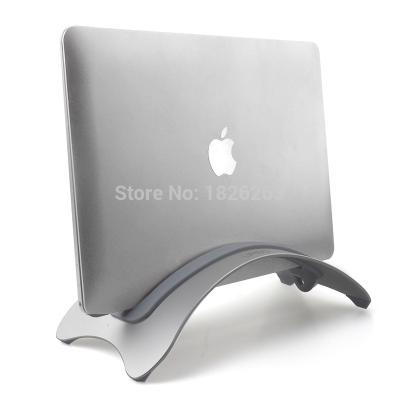 China HY01 Modern Aluminum Laptop Space Saving Vertical Stand Holder For 10-17 Inch Notebook Tablet MacBook Air Retina 24mm Pro Deep Max for sale