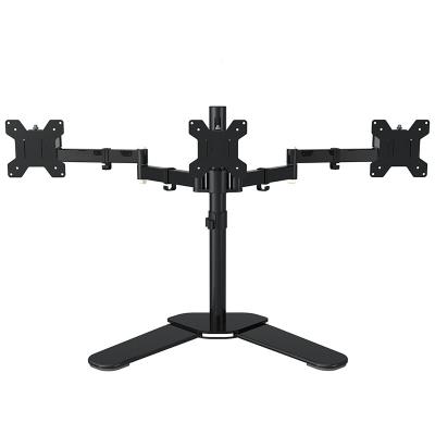 China Full Metal Desktop Motion 360 Degree Triple Screen Monitor Stand 10