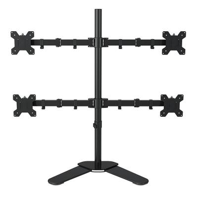 China Full Metal Desk Mount 360 Degree Motion 4 Screens Monitor Stand 10