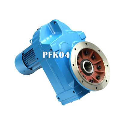 China Construction worksÂ   Factory wholesale reducer for sale for sale PFK series hard teeth face electric motor gear for sale