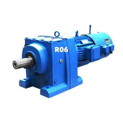 China Construction worksÂ   Jiangsu Tailong Factory R Series Foot Mounted Helical Gear Motor for sale