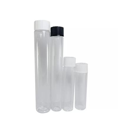 China Food Grade Use Tube Packing Box Carts Plastic Tubes For Cartridge Top Child Resistant PP Tank Empty Tube With Push And Turn Lid for sale