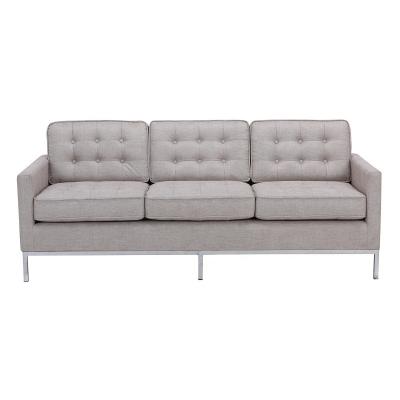 China Queen Size Sofa Three Seat New Design Removable Removable Reversible Quality Linen Fabric Cushions Style Living Room for sale