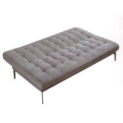 China Tufted Canvas Packing Sofa Fabric Mail Order Bed Sleeper Sofa Armless Living Room Foldable Furniture Small Space for sale