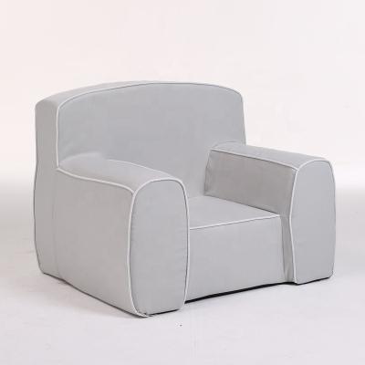 China Contemporary Lightweight Kids Sofa Canvas Fabric Solid Foam Portable Floor Armchair for sale