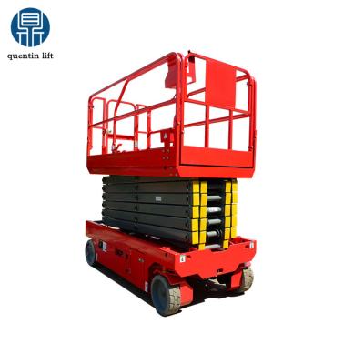 China Flexible movement in narrow self propelled scissor lift for sale electric scissor lift 8m aku driven scissor lifts for sale