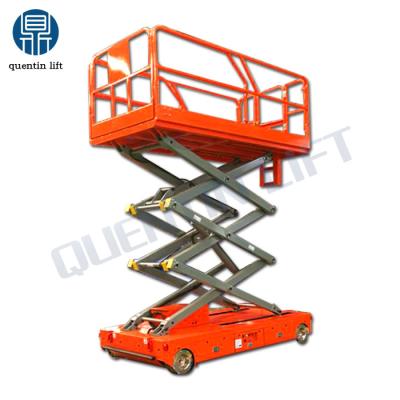 China Hotels 8m Auto Lift 3000 Self Propelled Hydraulic Scissor Lift Platform / Full Automatic Lifting Platform For Sale for sale