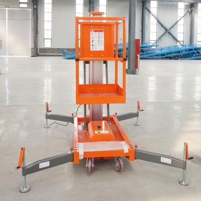 China Easy Operation Hot Selling Aluminum Alloy Platform Hydraulic Lifting Ladder for sale