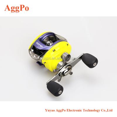 China Baitcasting Fishing Reel 12+1 Ball Bearings Casting Baitcast Fishing Reel 6.3:1 Gear Baitcaster Reel Right/Left Handed Ratio AG-AEB200 for sale