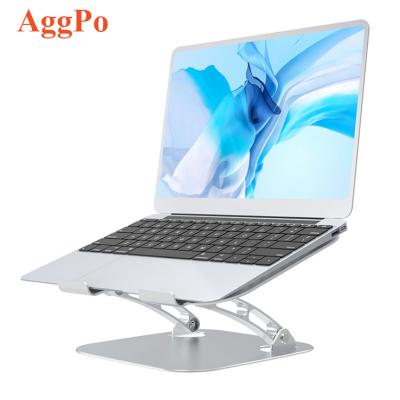 China (Size)Adjustable Aluminum Laptop Stand,Portable Notebook Riser Multi-angle Stand with Heat-ducted to Elevate Laptop Stand for sale