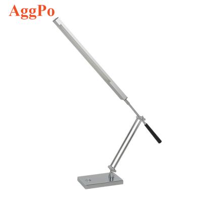 China Modern LED Desk Lamp Metal Table Eye-Care Lamp With Left USB Desk Fill Light Dimmable For Reading, Study, Work for sale