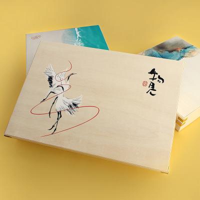 China Custom Food Grade Chocolate Box Food Container Biodegradable High End Wooden Packaging Box For Sushi for sale