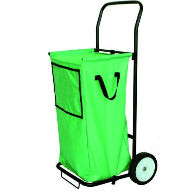 China Tools Green Bag Garden Tool Cart, Bag Cart, Clean Up Folding Rolling Cart for sale