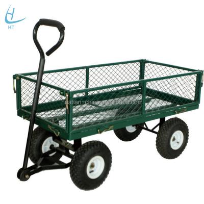 China Four wheel metal garden hose reel tool cart, garden cart TC4211D for sale